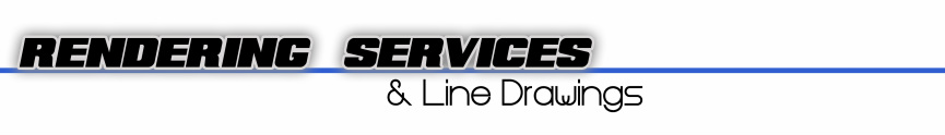car rendering services and line drawings